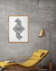 Origami: cuadro decorativo, vista 9 (madera render)