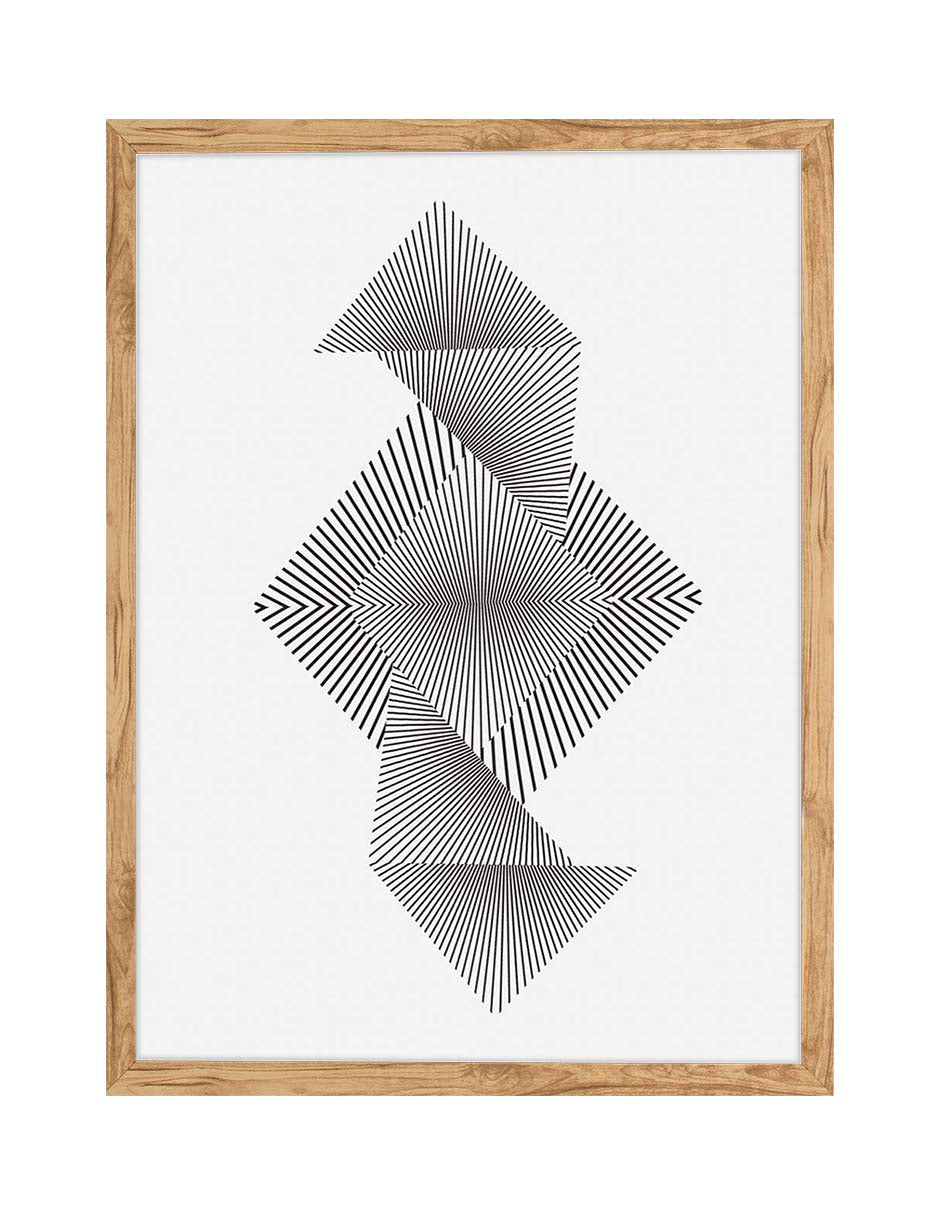 Origami: cuadro decorativo, vista 7 (madera)