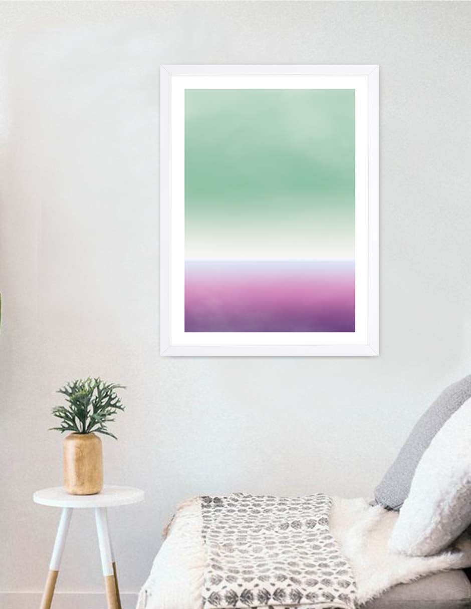 Orquídea: cuadro decorativo, vista 6 (blanco render)