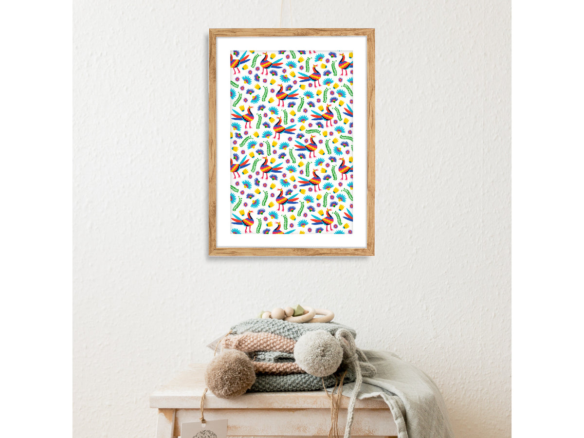 Pajarera: cuadro decorativo, vista 2 (c render 01)