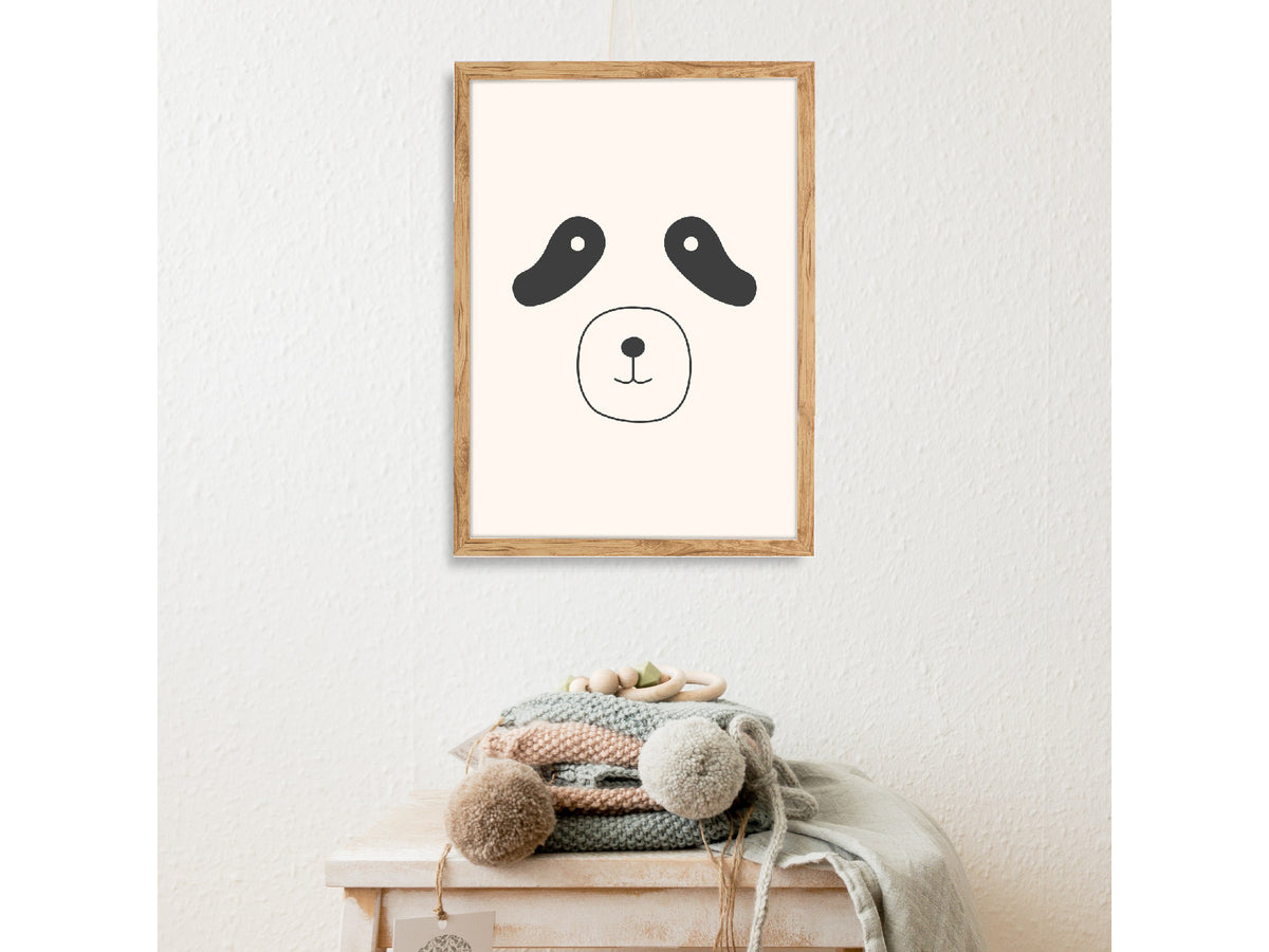 Panda: cuadro decorativo, vista 2 (c render 01)