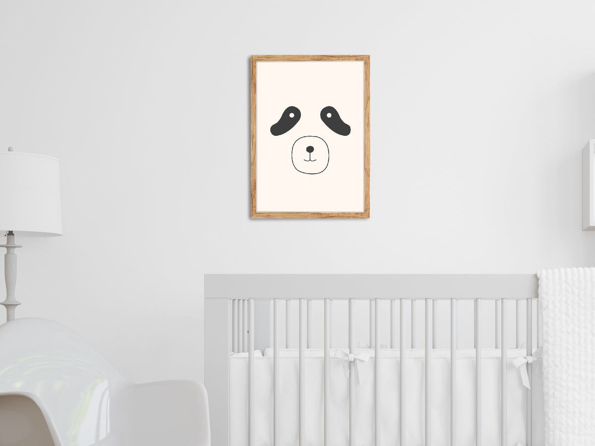 Panda: cuadro decorativo, vista 3 (c render 2 01)