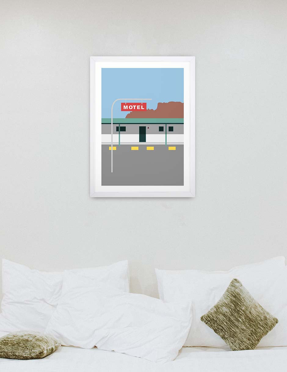 Parador: cuadro decorativo, vista 6 (blanco render)