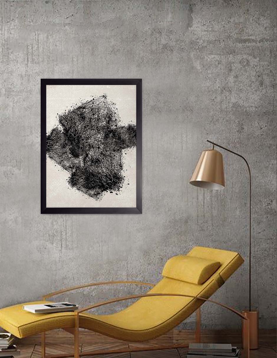 Peñasco: cuadro decorativo, vista 3 (negro render)