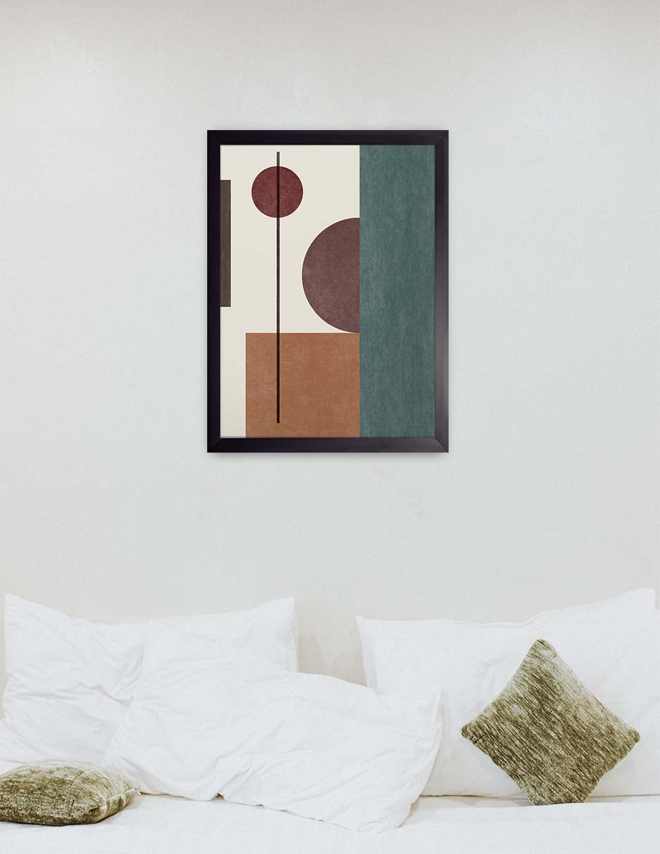 Péndulo: cuadro decorativo, vista 3 (negro render)