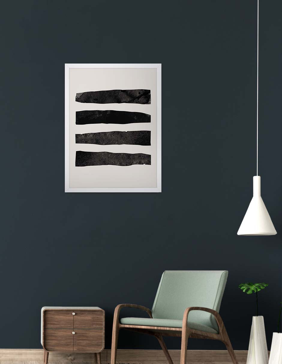 Persianas: cuadro decorativo, vista 6 (blanco render)