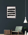 Persianas: cuadro decorativo, vista 3 (negro render)