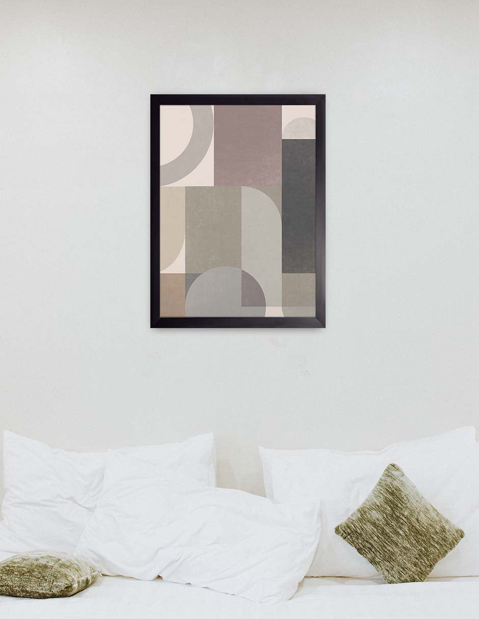 Piedra Suave: cuadro decorativo, vista 3 (negro render)