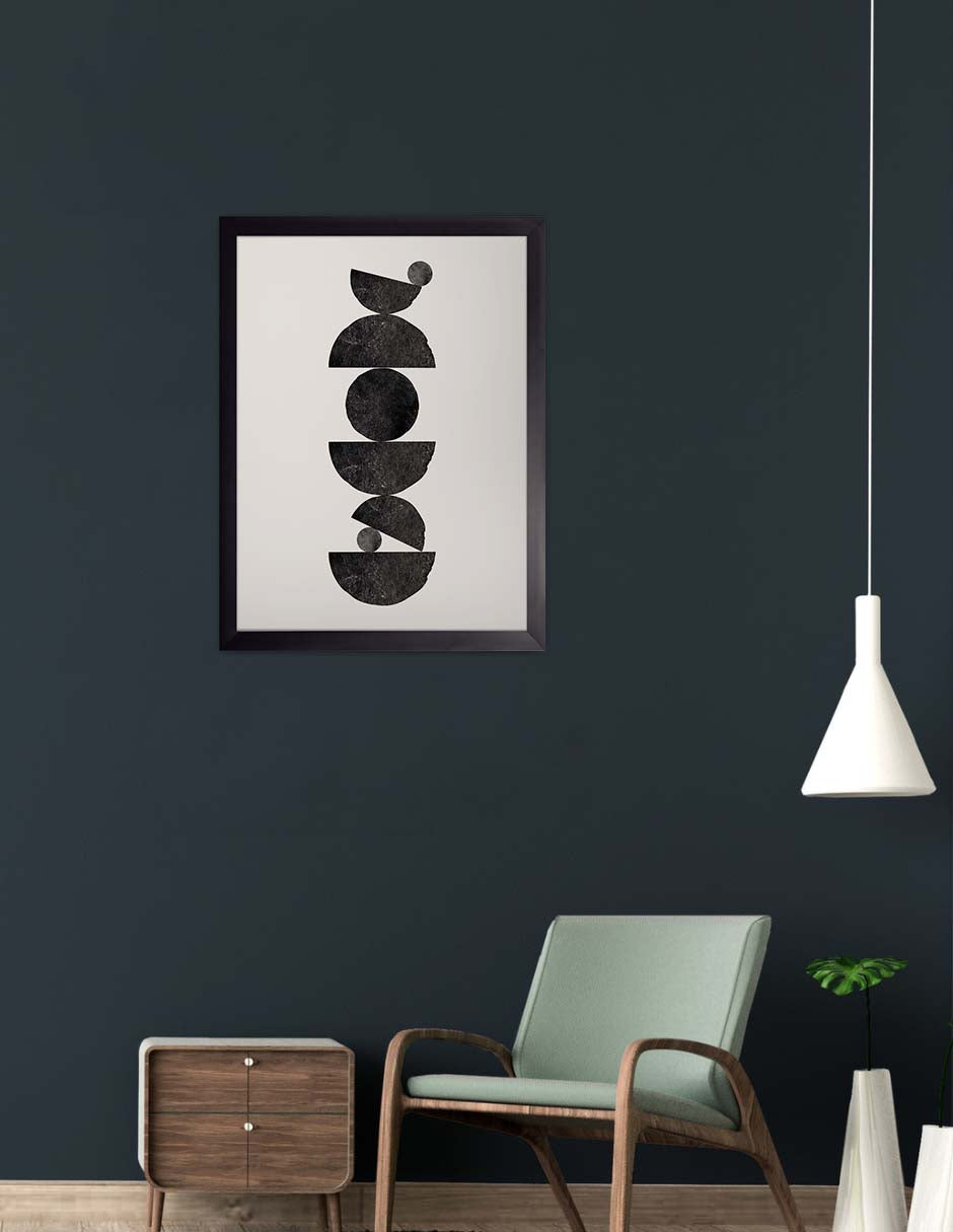 Pilar: cuadro decorativo, vista 3 (negro render)