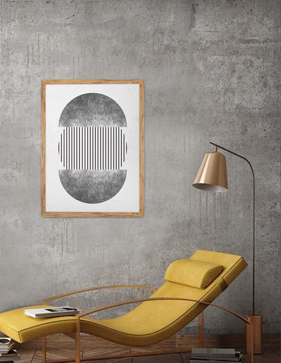 Píldora: cuadro decorativo, vista 9 (madera render)
