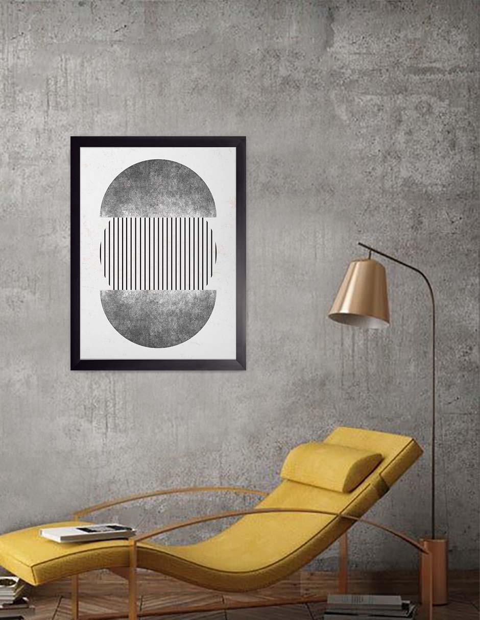 Píldora: cuadro decorativo, vista 3 (negro render)