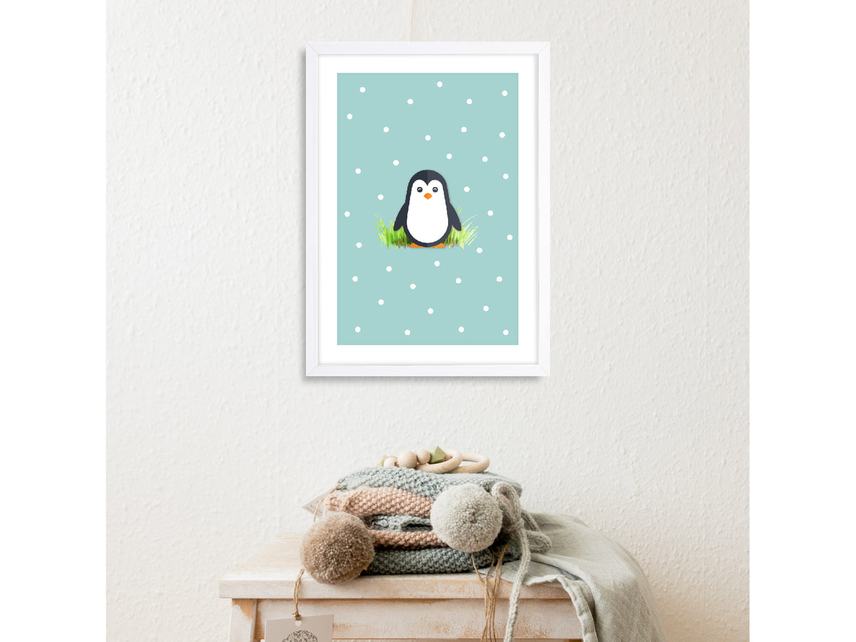 Pingüino: cuadro decorativo, vista 2 (c render 1 01)