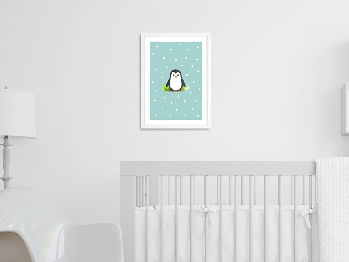Pingüino: cuadro decorativo, vista 3 (c render 2 01)