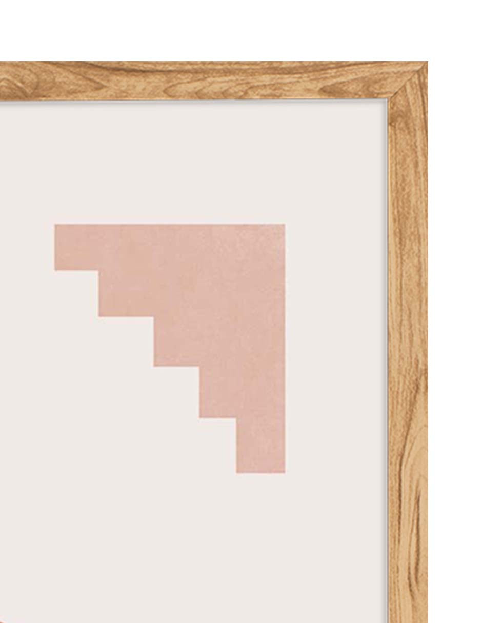 Pirámides: cuadro decorativo, vista 8 (madera detalle)