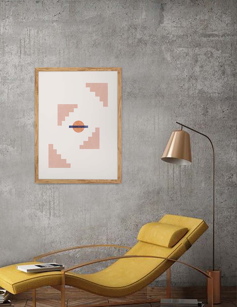 Pirámides: cuadro decorativo, vista 9 (madera render)