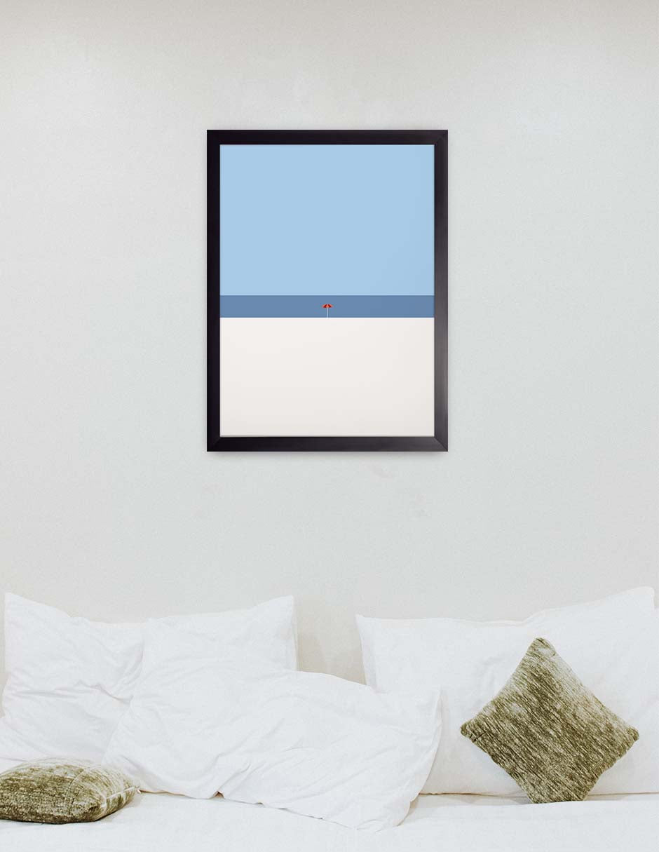 Quitasol: cuadro decorativo, vista 3 (negro render)