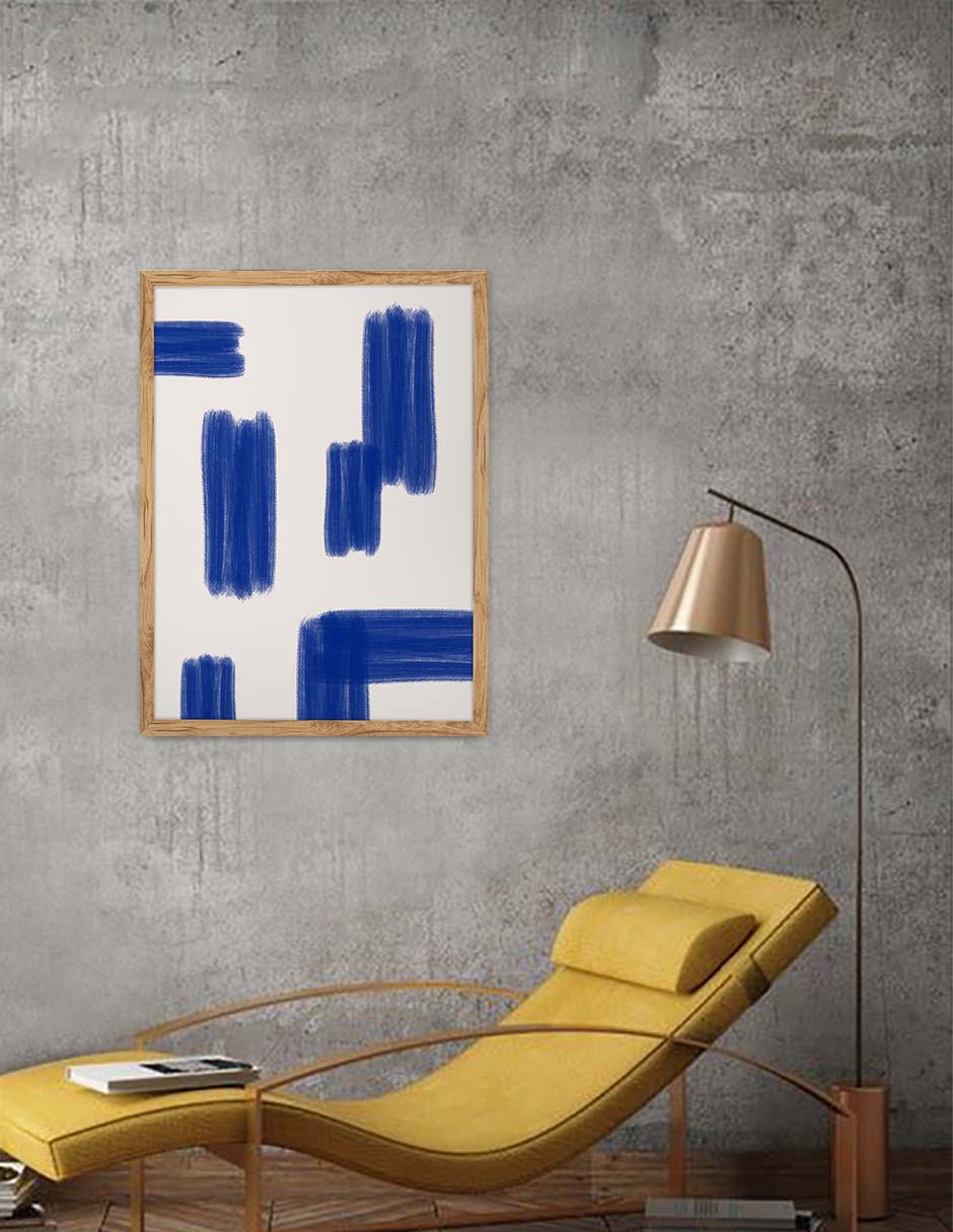 Rastros: cuadro decorativo, vista 9 (madera render)