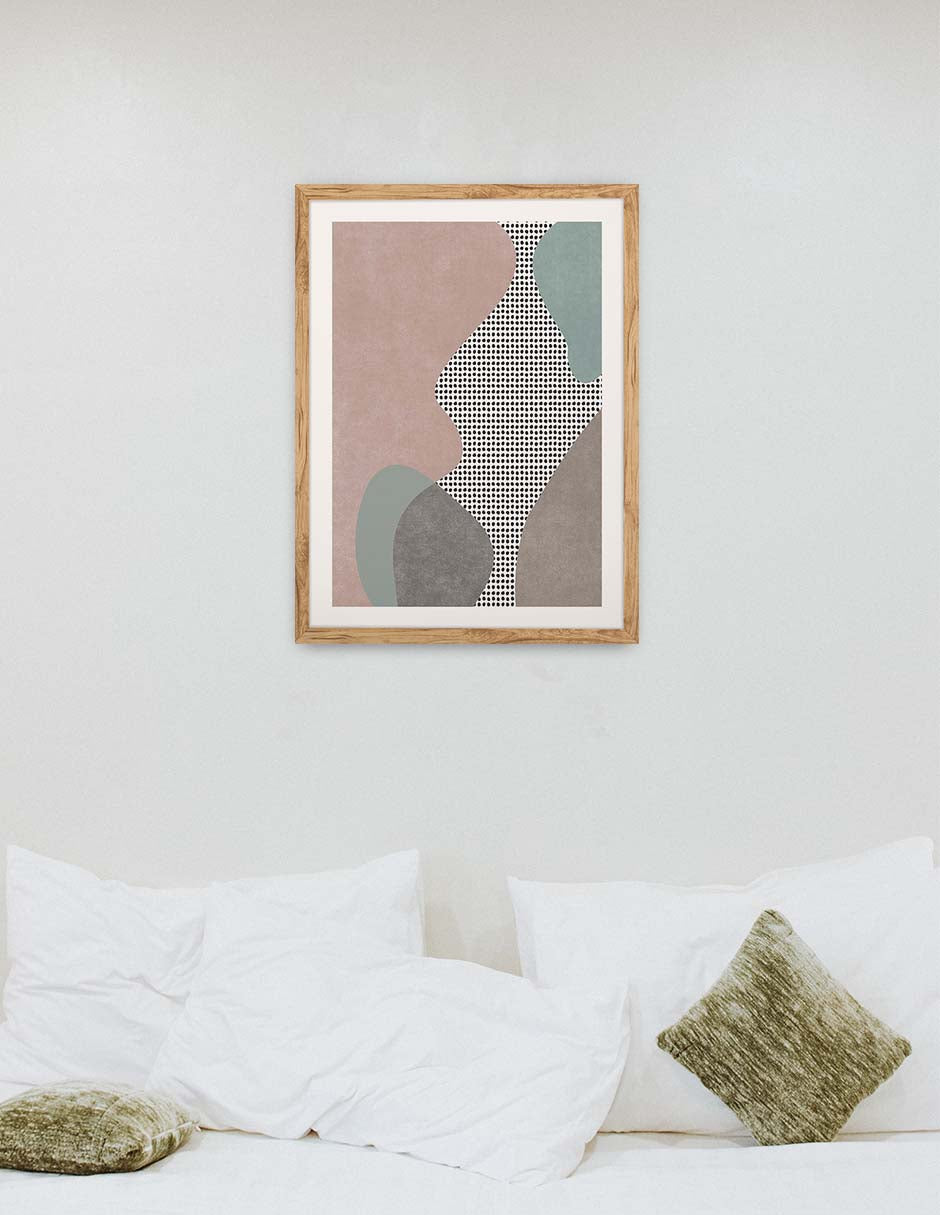 Río Punteado: cuadro decorativo, vista 9 (madera render)