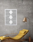 Rombos: cuadro decorativo, vista 6 (blanco render)