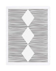Rombos: cuadro decorativo, vista 4 (blanco)