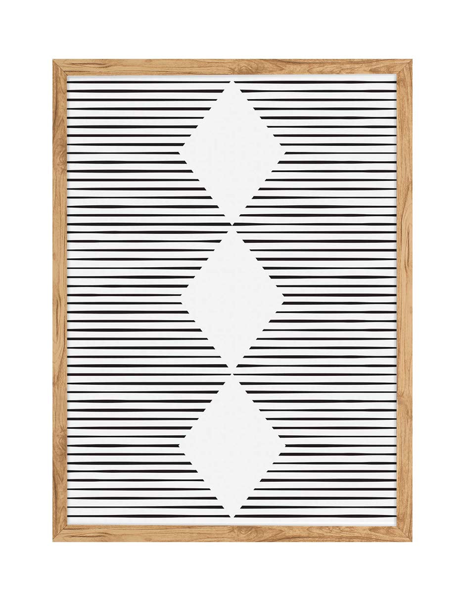 Rombos: cuadro decorativo, vista 7 (madera)