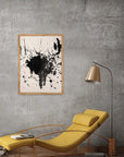 Salpicón Negro: cuadro decorativo, vista 9 (madera render)