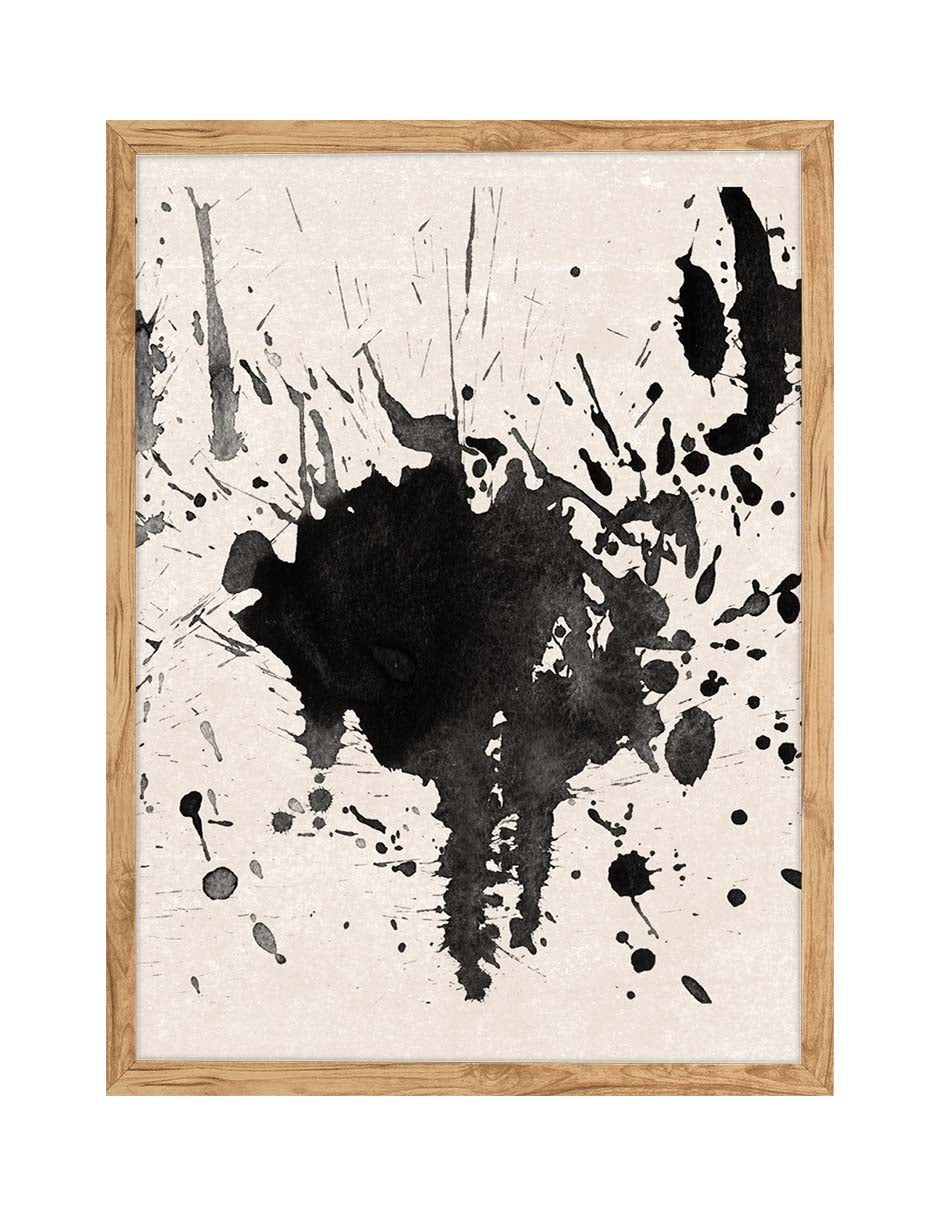 Salpicón Negro: cuadro decorativo, vista 7 (madera render)