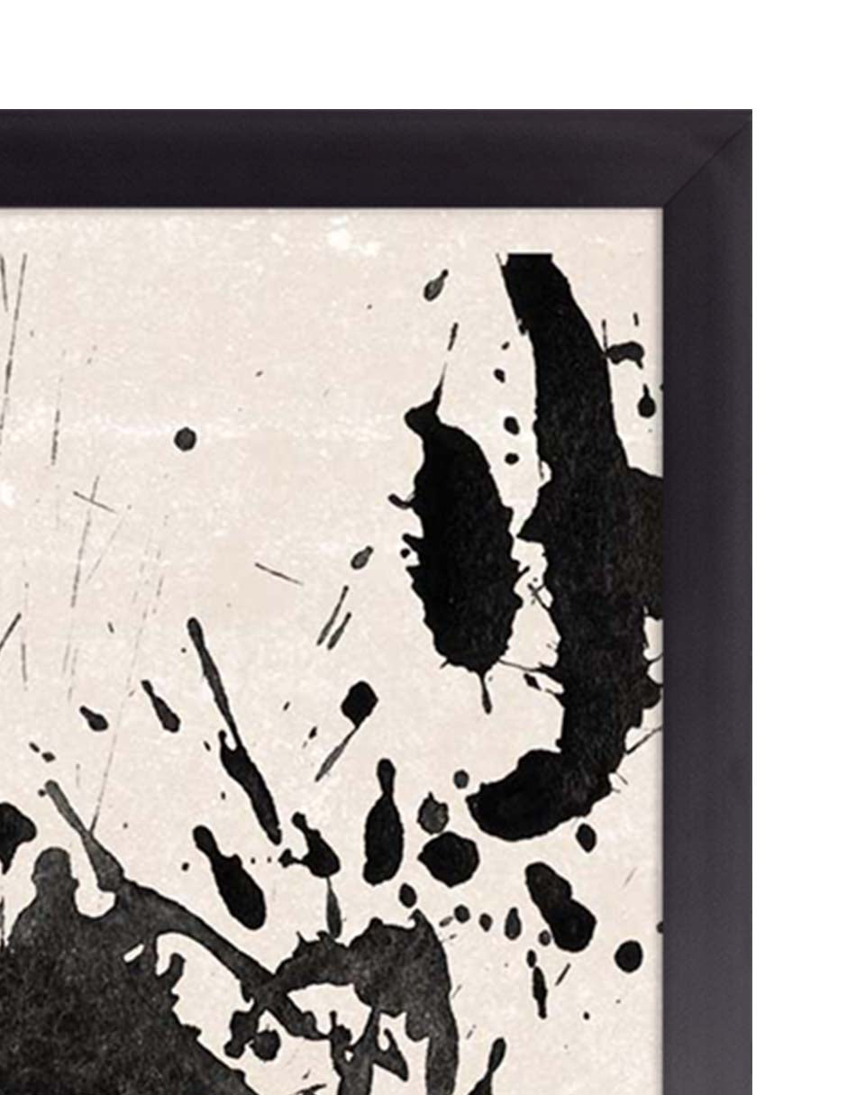 Salpicón Negro: cuadro decorativo, vista 2 (negro detalle)