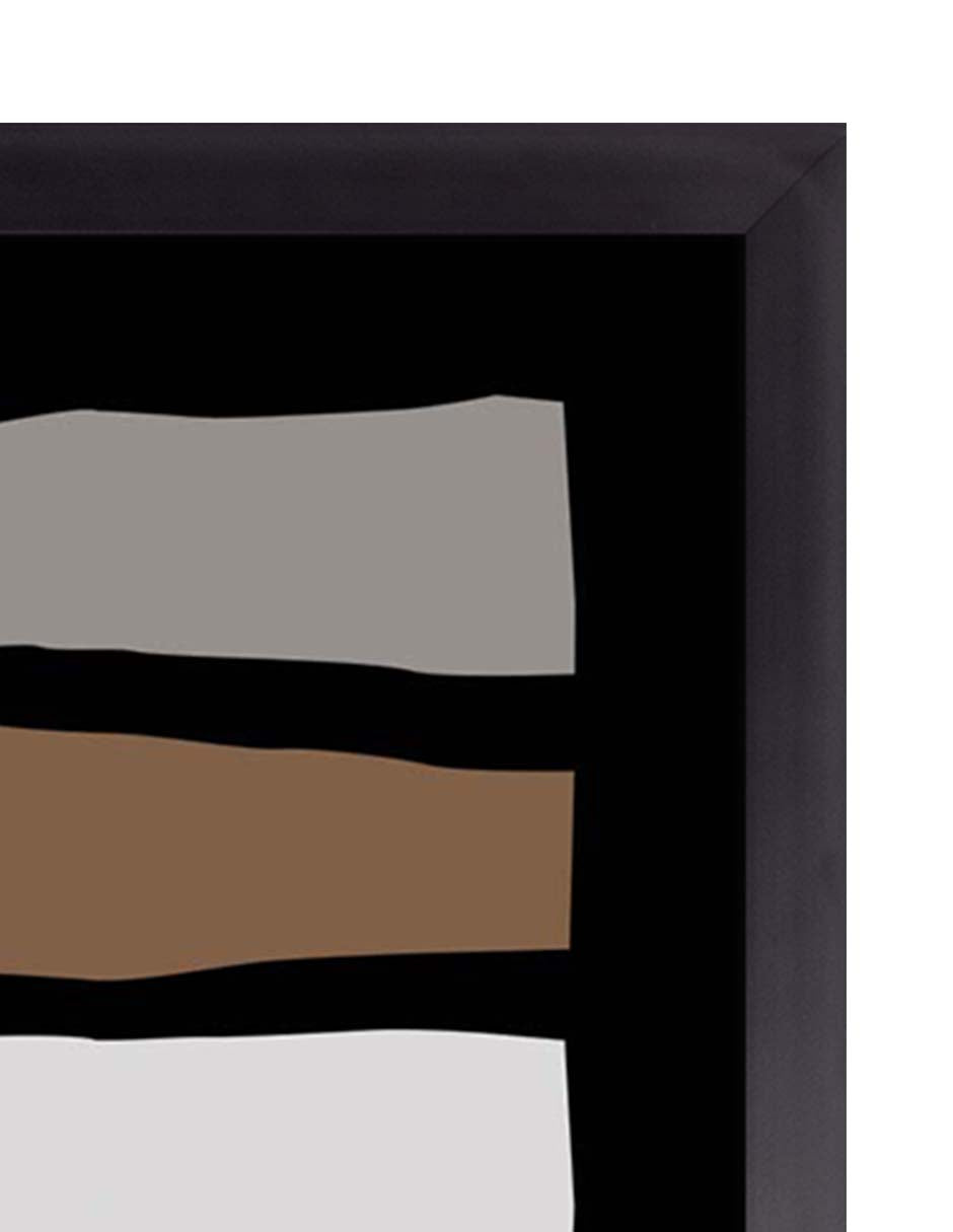 Sedimento: cuadro decorativo, vista 2 (negro detalle)