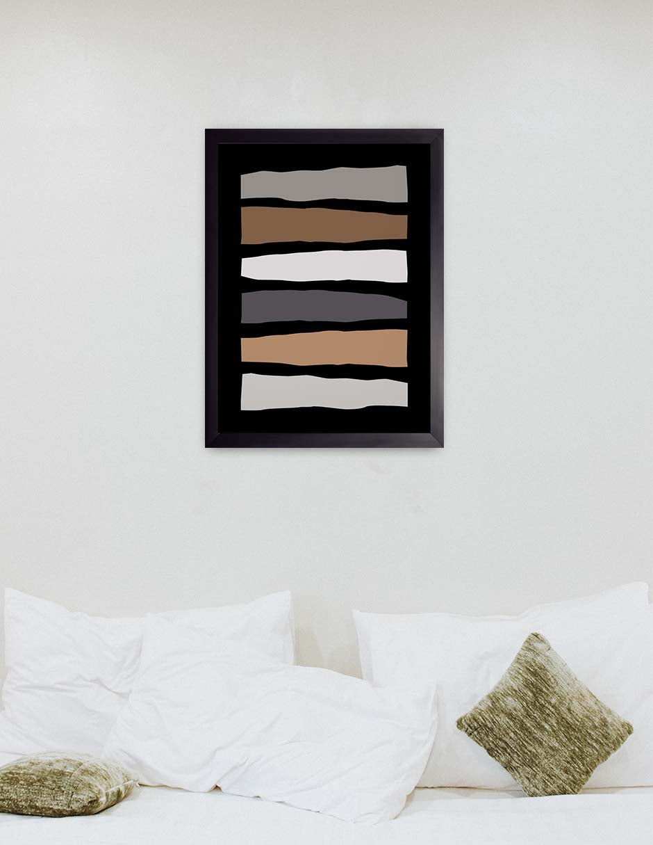 Sedimento: cuadro decorativo, vista 3 (negro render)