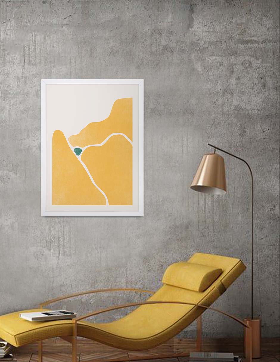 Sembradío: cuadro decorativo, vista 6 (blanco render)