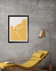 Sembradío: cuadro decorativo, vista 3 (negro render)