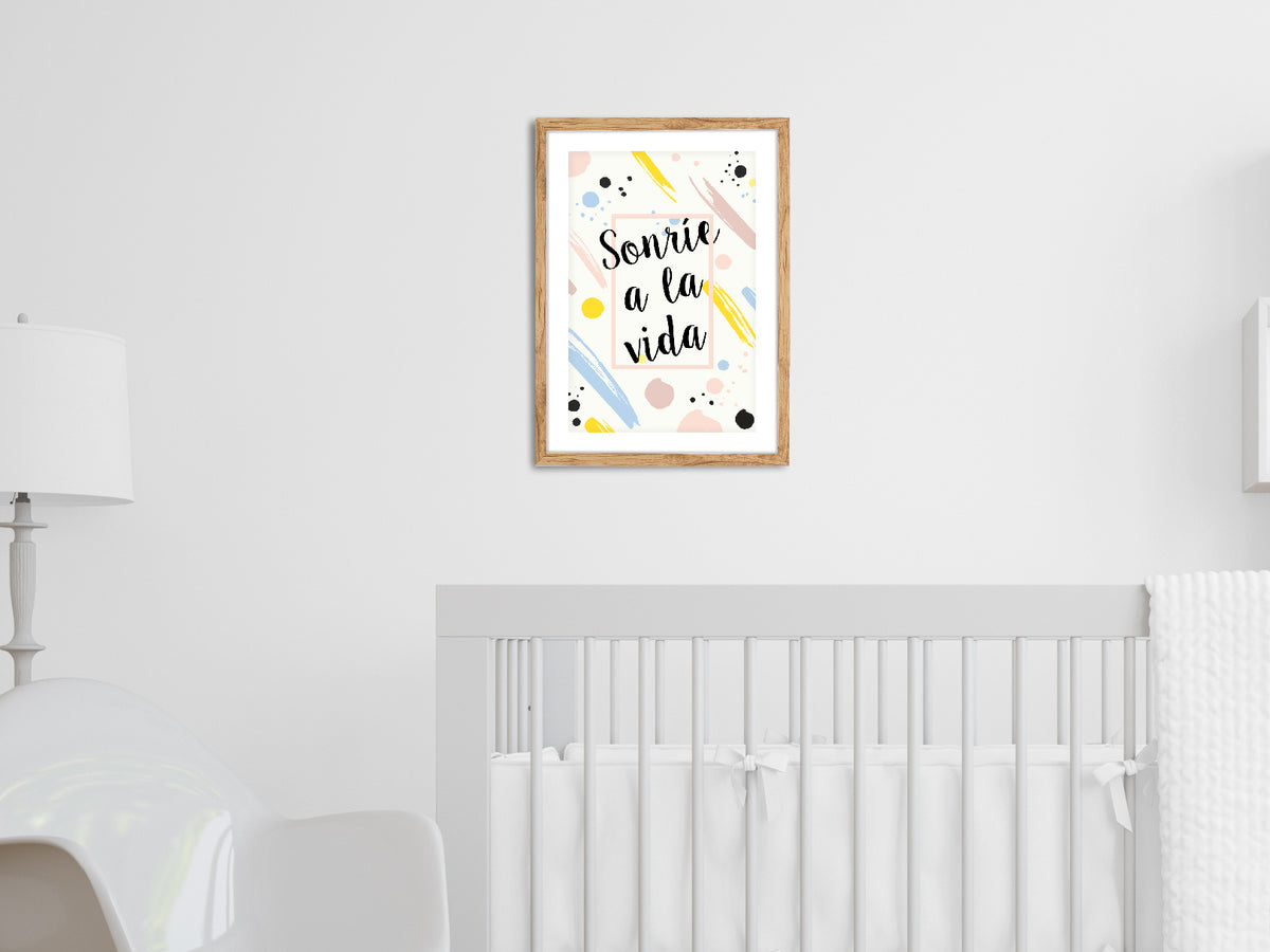 Sonríe: cuadro decorativo, vista 3 (c render 2 01)
