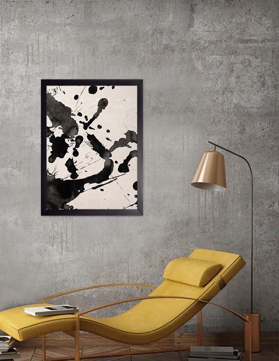 Temporal: cuadro decorativo, vista 3 (negro render)