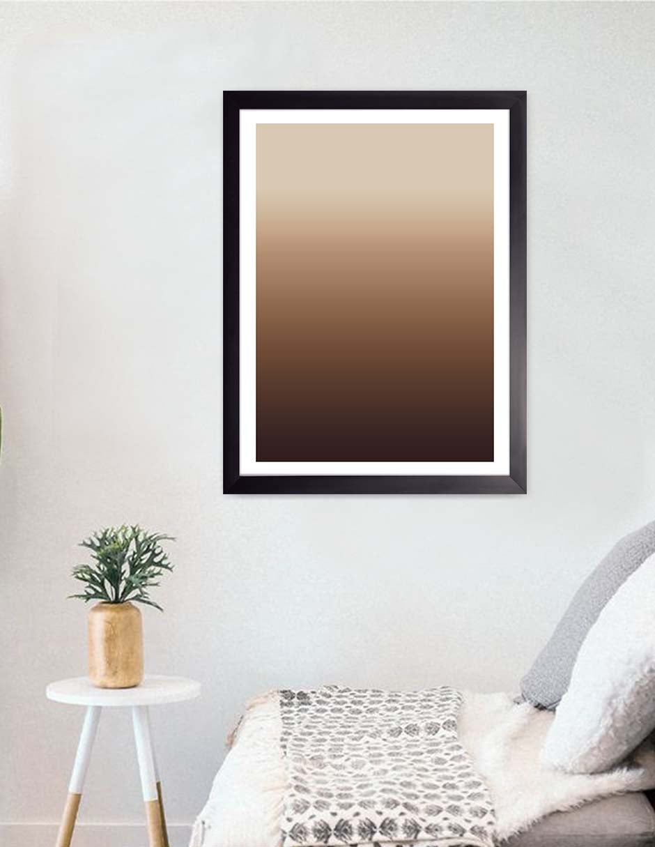 Tierra Tostada: cuadro decorativo, vista 3 (negro render)