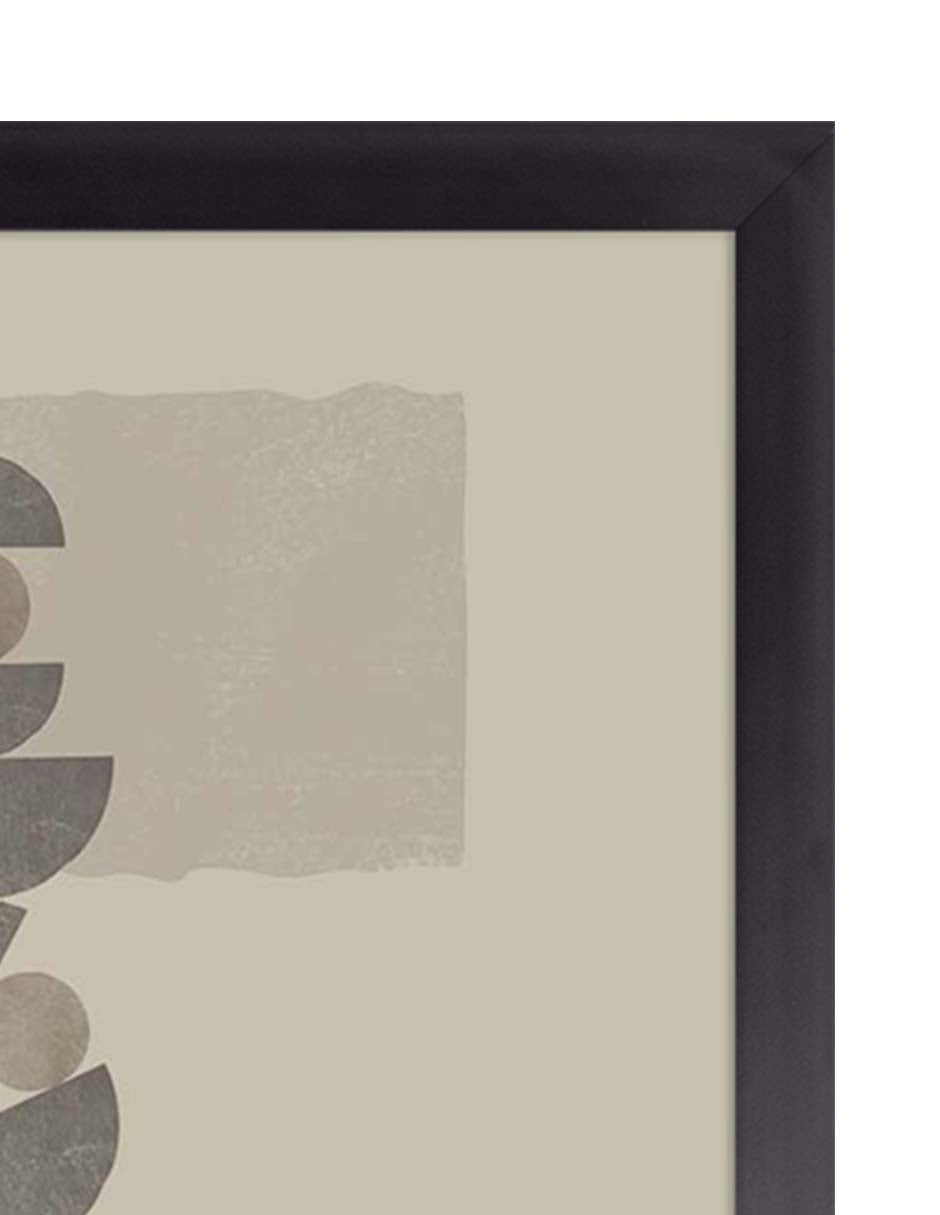 Torre Zen: cuadro decorativo, vista 2 (negro detalle)