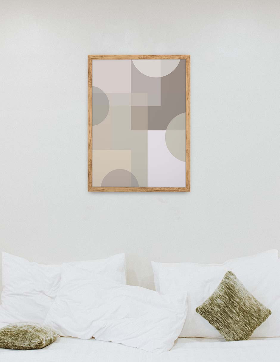 Transparencias: cuadro decorativo, vista 9 (madera render)