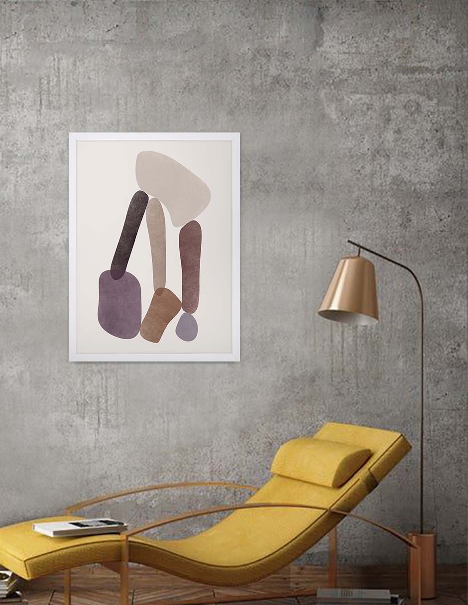 Troncos: cuadro decorativo, vista 6 (blanco render)