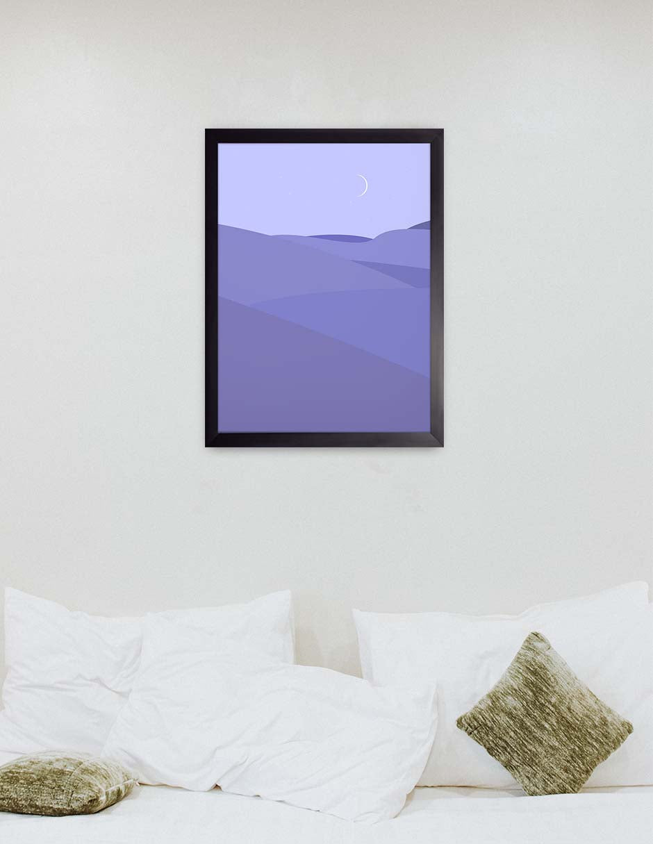 Velada: cuadro decorativo, vista 3 (negro render)