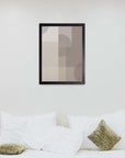 Velos Taupe: cuadro decorativo, vista 3 (negro render)