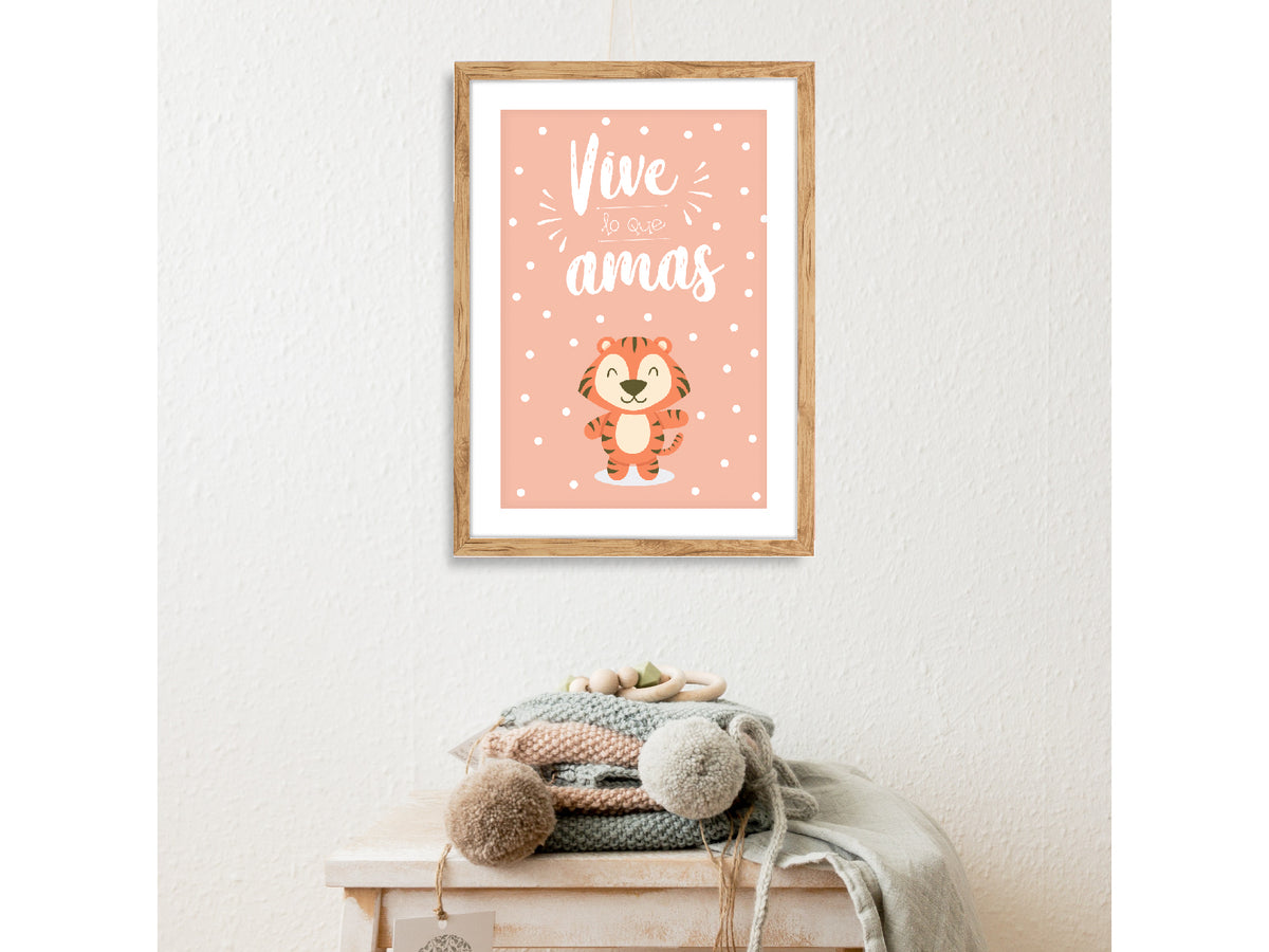 Vive y Ama: cuadro decorativo, vista 2 (c render 1 01)